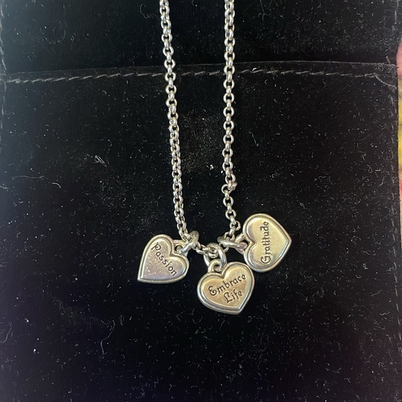 Brighton Piccadilly Reversible 3 Heart necklace and bracelet - Picture 5 of 7